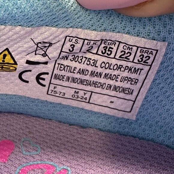 Skechers Kids size 3 Infinite Heart Lights Multicolored Shoes - Picture 7 of 8